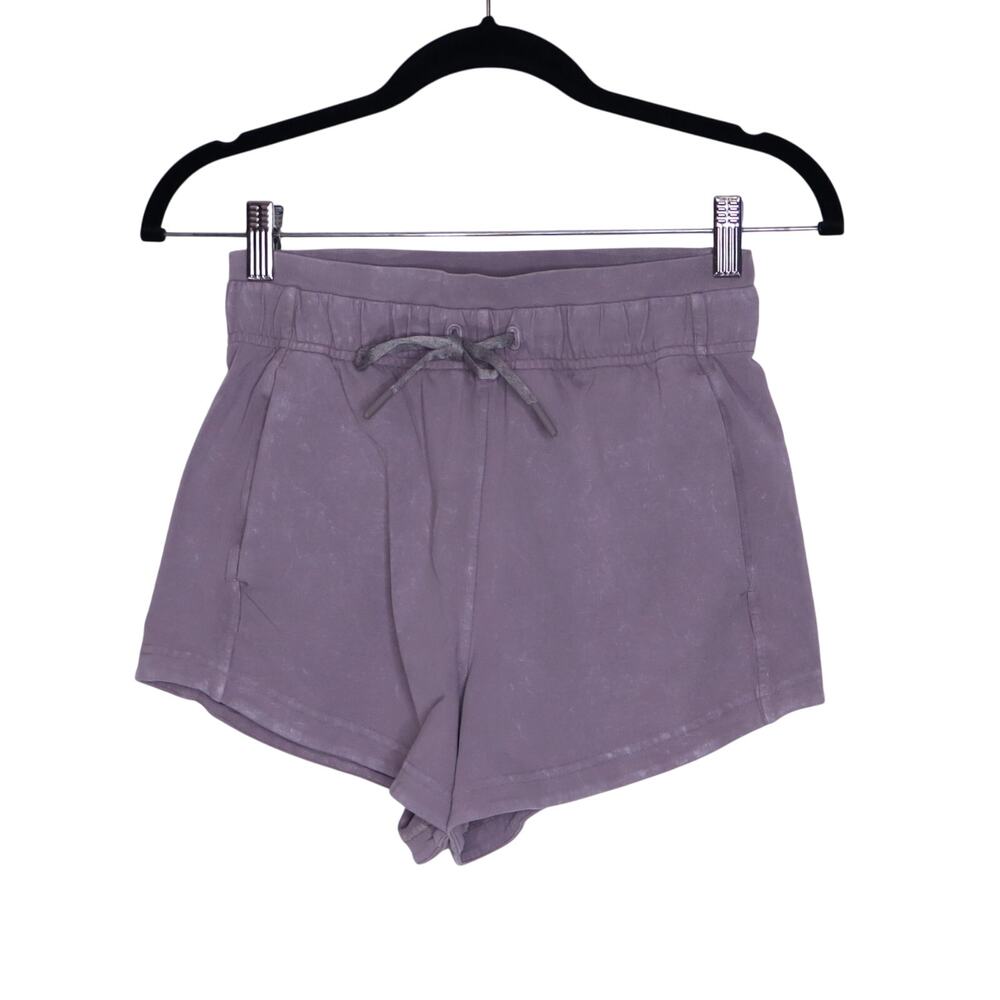 LULULEMON Inner Glow Short Washed Half Moon 3" High Rise Sweatshorts Women's 2